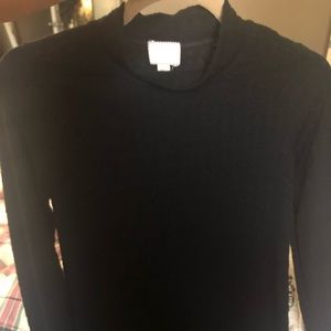 Anthropologie black mock neck xs